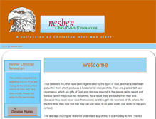 Tablet Screenshot of nesherchristianresources.org